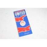 United Airlines "Overnight Coast-To-Coast" 12 page brochure and timetable together with 11