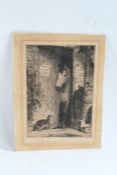 E.N.Donnard 'To Be Sold' Etching, on wove, signed in pencil, with full margins, 250 x 175mm (9 7/8 x