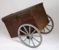 19th Century French coffee and spice sellers cart, "ETABLISSEMENTS DEBRAY No. 87", 94cm long