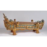 Unusual 18th Century Italian planter, with gilt pierced acanthus leaf and berry carved head and