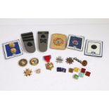 Collection of U.S. ROTC  badges and pins, (qty)