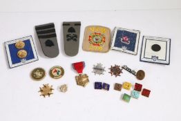 Collection of U.S. ROTC  badges and pins, (qty)