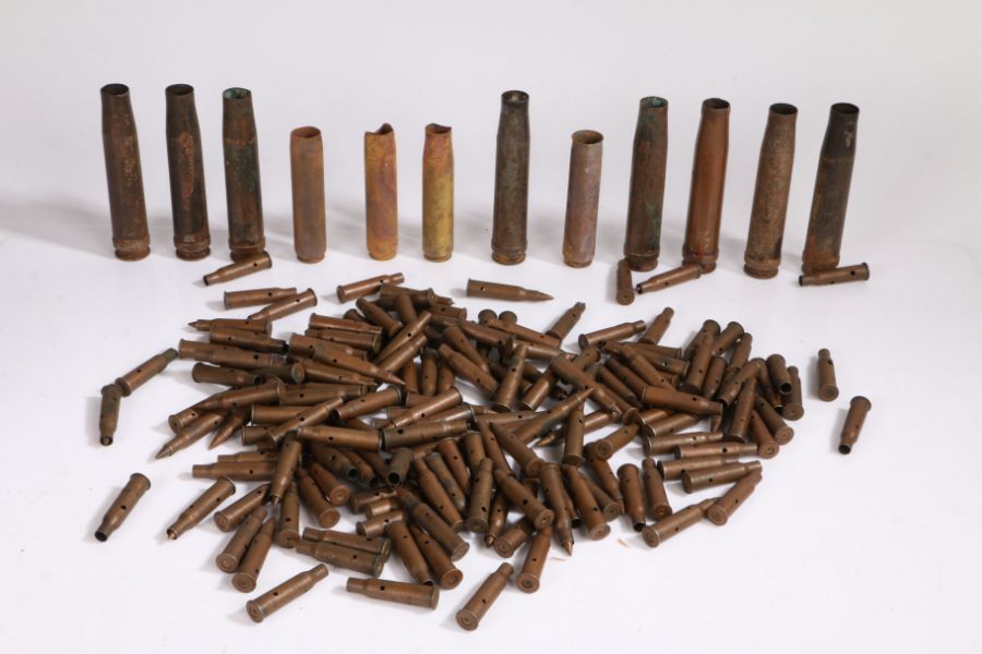 Selection of empty .50 and 20mm shell cases, together with a quantity of inert 7.62 mm shell - Image 2 of 2