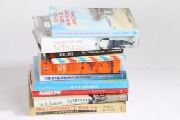 Selection of military aviation related books including, 'The Luftwaffe 1933-45' by Chris McNab, '