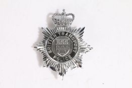 British Transport Police helmet plate