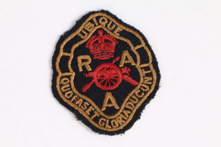 Kings crown Royal Artillery Association cloth badge