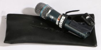 Shure 57A Microphone with carry case and stand attachment