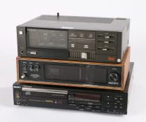 Technics SU-6 Intergrated Amplifier with super bass together with a Sony ST-70 Stereo tuner and a
