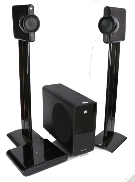 Kef home theatre system including KIT510 DVD player, a pair of Uni-Q speakers on Kef floorstanding