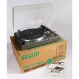 Rotel RP-300 Turntable, Stereo semi-auto record player, serial number 16082, with original box