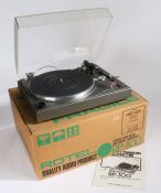 Rotel RP-300 Turntable, Stereo semi-auto record player, serial number 16082, with original box