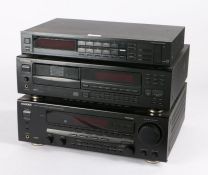 Kenwood KR-V7050 Stereo Audio/Video Receiver Amplifier together with a Kenwood DP-M6060 Multi CD