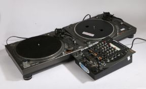 Pair of Gemini PT-1000 direct drive turntables, with a Ortofon Concorde Pro S Stylus, together