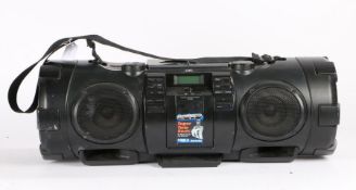 JVC RV-NB52B stereo USB, CD, ipod dock ghetto blaster, the boombox with powered woofer, serial