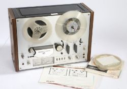 Akai GX-4000D reel to reel tape recorder with operators manual, serial number 60650-13680