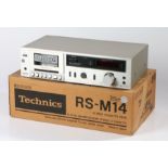 Techincs Stereo Cassette Deck RS-M14, Tape Recorder with Boxed, Serial number RH005368 with operatig