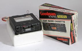 Goodmans GCE229 Car Audio radio cassette player in orignal box