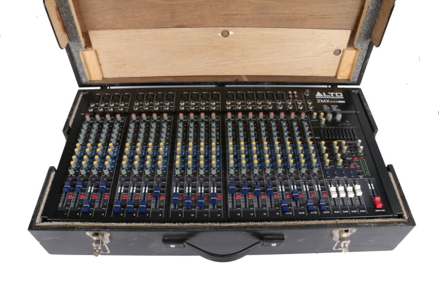 Alto Professional ZMX 244 FX USB mixing desk including cable and housed with in a wooden travel