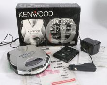 Kenwood DPC-392 car portable CD player unit the compact disc portable player with bass boost.