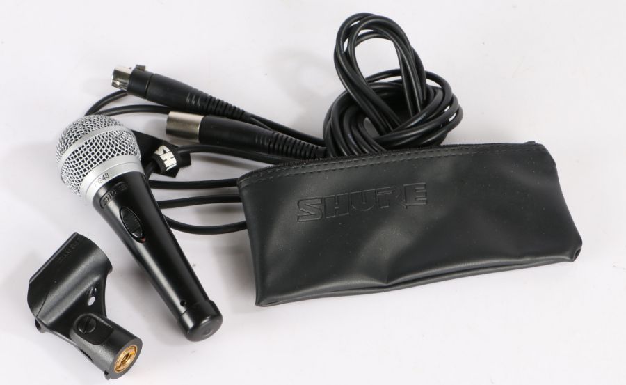 Shure PG48 Microphone, with cable, Shure bag and holder