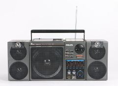 Philips D8554/05 stereo radio cassette ghetto blaster, the cassette recorder boombox with seven