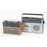 Hacker Autocrat RP33 radio together with a Coronation radio/ cassette/ recorder