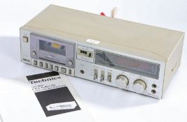 Technics Cassette Tape player RS-M215, serial number RE111305 with operating instructions