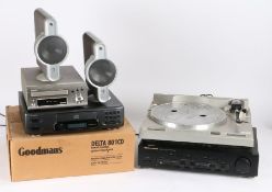 Marantz PM-57 integrated Stereo Amplifier together with a Goodmans Delta 801CD Player in orignial