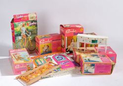 Collection of Sindy box toys and accessories, mostly by Pedigree, to include dining table and