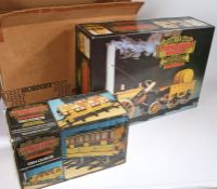 Hornby Railways 'Stephenson's Rocket' real train set, with G104 Coach, both in original boxes (2)