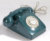 1980's plastic rotary dial telephone