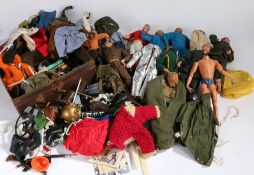 Collection of Action Man dolls, 1960's and later, with various outfits and accessories and