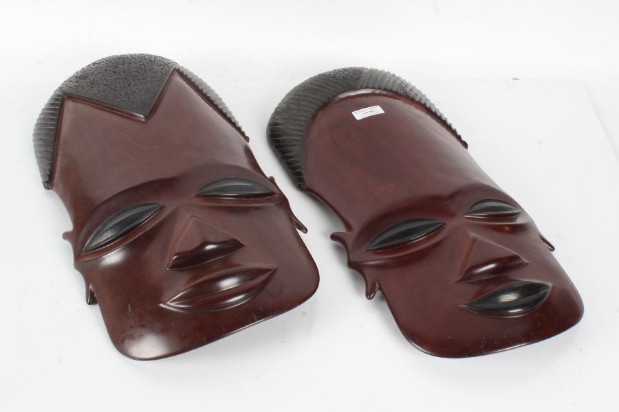 Two Hagenauer style African masks