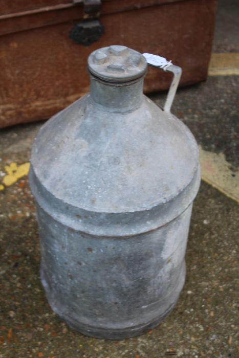 Galvanised milk churn, stamped E.P.Co. Ltd., 55cm tall