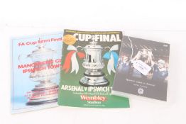 Ipswich FA cup final program Arsenal vs Ipswich 1978 together with a DVD of the game also with a