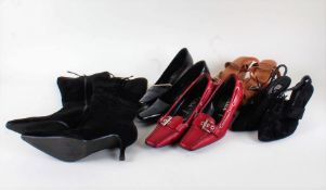 Collection of designer and vintage shoes, to include Prada and Emporio Armani, (qty)