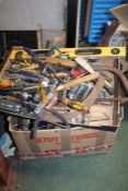 Two boxes of various hand tools (2)