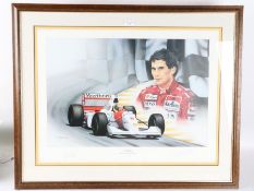 Wayne Vickery & Trevor Horswell, A Tribute to Ayrton Senna, pencil signed limited edition print,