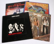 4x Thin Lizzy LPs - Fighting / Chinatown / Bad Reputation / Live And Dangerous