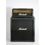 Marshall MG 100 HDFX half stack with MG412A  4x12 cab, coms with a Marshall pedal.