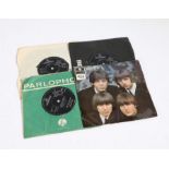 The Beatles - Beatles For Sale (No. 2) ( GEP 8938 , UK first pressing, VG+), w/ 3x The Beatles 45s.