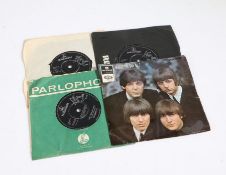 The Beatles - Beatles For Sale (No. 2) ( GEP 8938 , UK first pressing, VG+), w/ 3x The Beatles 45s.