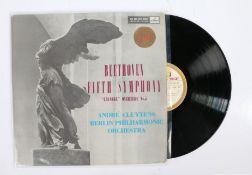 Beethoven / Andre Cluytens - Fifth Symphony ( ASD 267 , UK first stereo pressing, 1959, white/ gold)