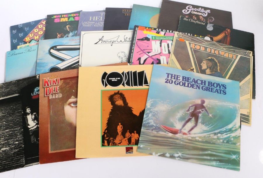 A good collection of approx. 15 Rock and mixed LPs. Jimi Hendrix / Cream / Santana / etc.