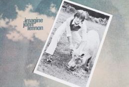John Lennon - Imagine ( PAS 10004 , UK first pressing , w/ poster and postcard, sleeve VG/ vinyl EX)