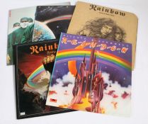 5x Rainbow LPs - Rainbow - Long Live Rock 'N' Roll / Rising / Richie Blackmore's Rainbow / etc.