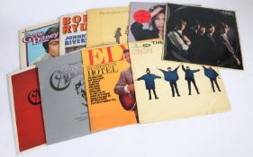 9x LPs to include The Beatles - Help! and The Rolling Stones - The Rolling Stones