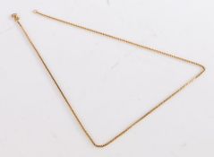 9 carat gold link necklace, weight 2.3 grams