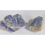 Two Lapis Lazuli mineral specimens, gross weight 478.2 grams (2)