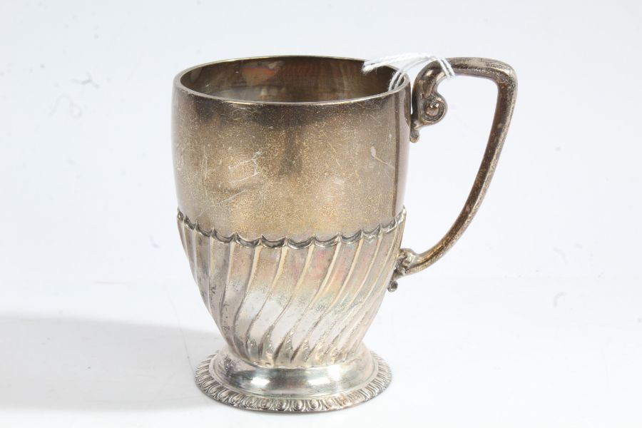 Victorian silver christening cup, London 1896, maker Wakely & Wheeler (James Wakely & Frank Clarke